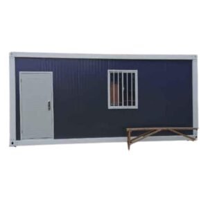 CASABOX 10ft x 20ft White Frame Dark Grey Wall Flat Pack Container House