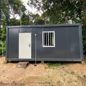 CASABOX 10ft x 20ft Black Frame Black Wall Flat Pack Container House