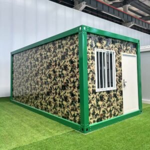 CASABOX 10ft x 20ft Green Framed Camouflage Wall