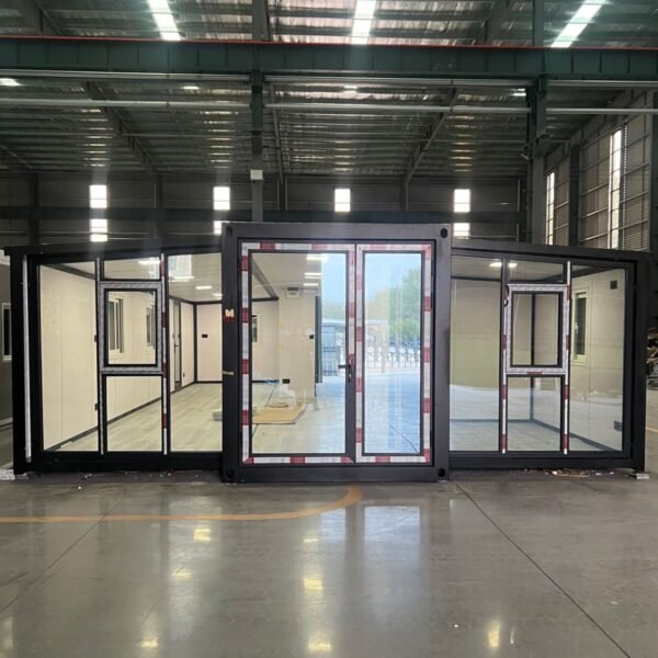 CASABOX Modern 40ft Container Villa Expandable Container Homes Glass ...